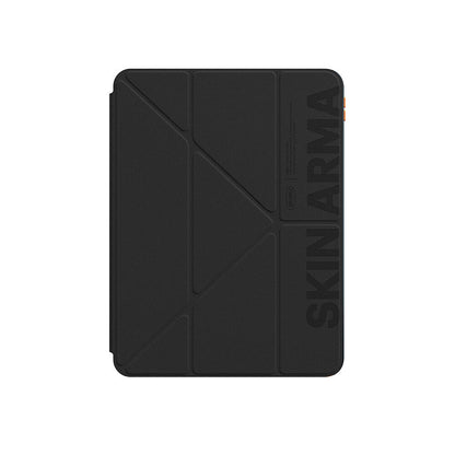 iPad Air 11 2024 Kılıf SkinArma Kabartma Baskı Tasarımlı 360 Tam Koruma Arkası Şeffaf Standlı Gamma Kılıf