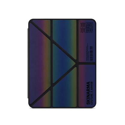 iPad Air 11 2025 M3 Kılıf SkinArma Holografik Tasarımlı Arkası Şeffaf Çıkarılabilir Magnetik Kira Kobai Kılıf