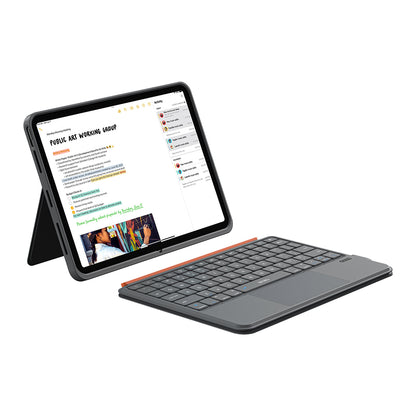iPad Air 11 2025 M3 Wiwu MK-005 Combo 3in1 Kalem Bölmeli Klavyeli Standlı Kılıf