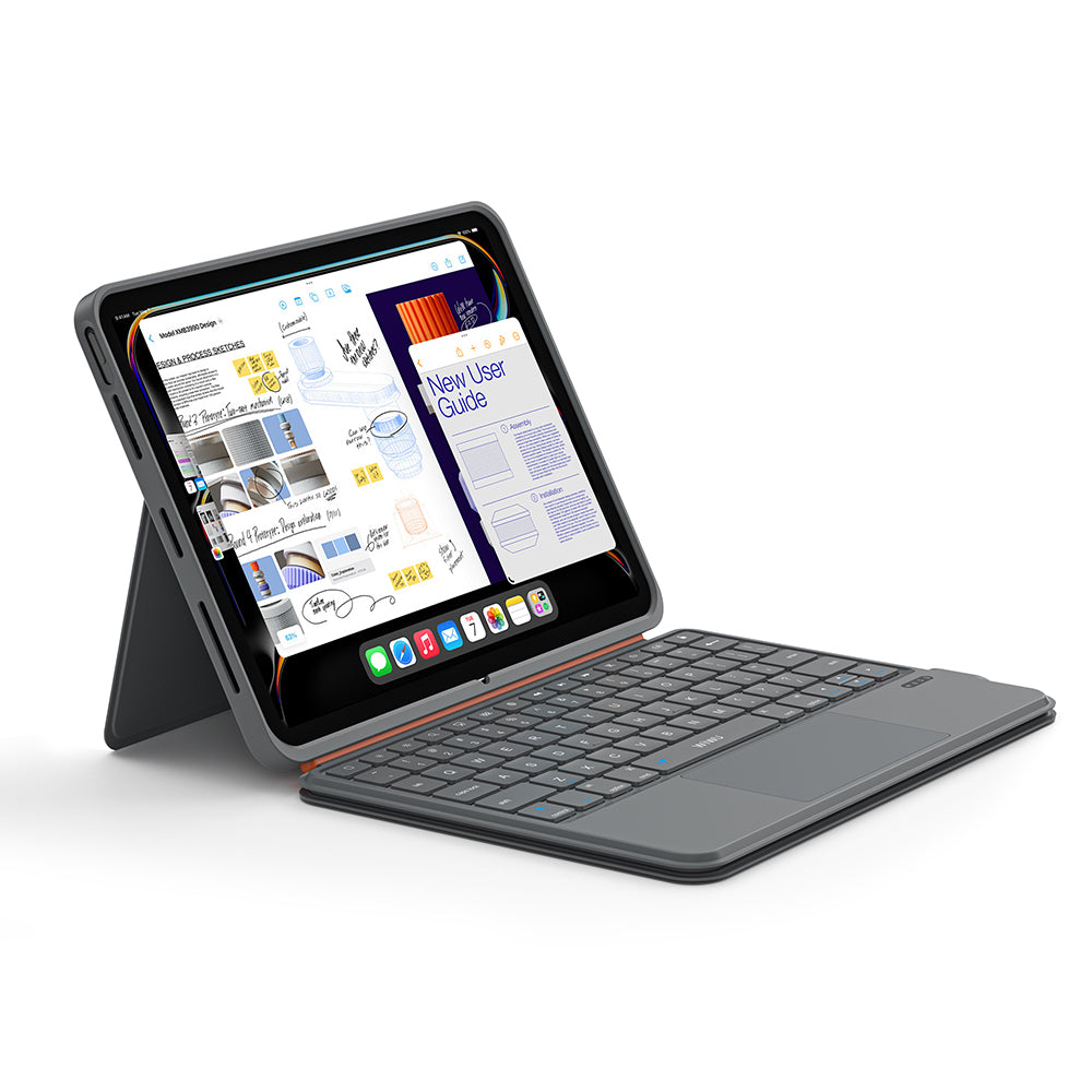 iPad Air 11 2025 M3 Wiwu MK-005 Combo 3in1 Kalem Bölmeli Klavyeli Standlı Kılıf