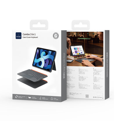 iPad Air 11 2025 M3 Wiwu MK-005 Combo 3in1 Kalem Bölmeli Klavyeli Standlı Kılıf