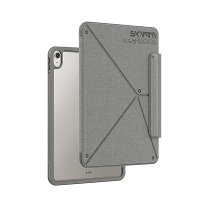 iPad Air 11 2026 M4 Kılıf Skinarma Kalemlikli Dokulu Tasarım Standlı Magnetik Trilon Kılıf