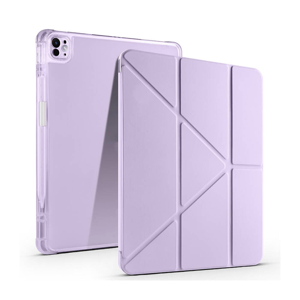 iPad Air 13 2024 Kılıf Zore Tri Folding Kalem Bölmeli Standlı Kılıf
