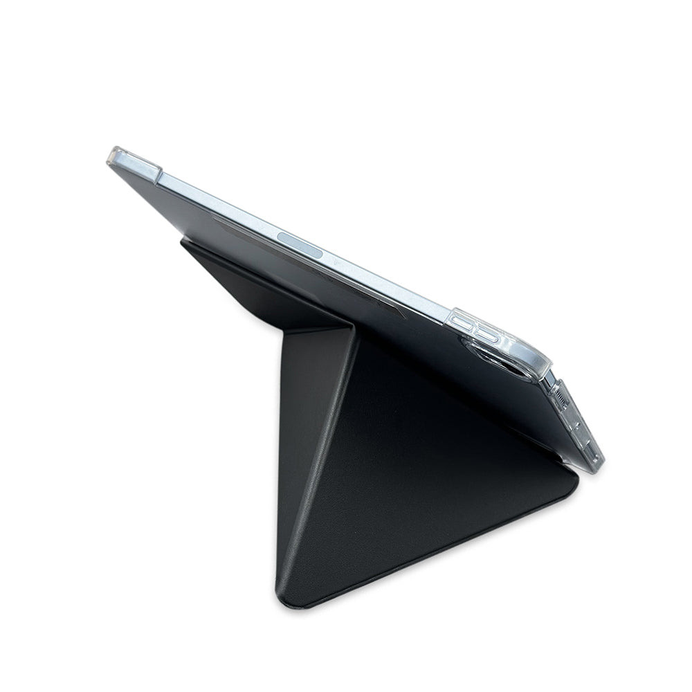 iPad Air 13 2024 Raptic Clear Folio Airbagli Şeffaf Kılıflı Katlanabilir Standlı Kılıf