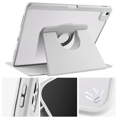 iPad Air 13 2025 M3 Kılıf Zore Termik Kalem Bölmeli Dönebilen Standlı Kılıf