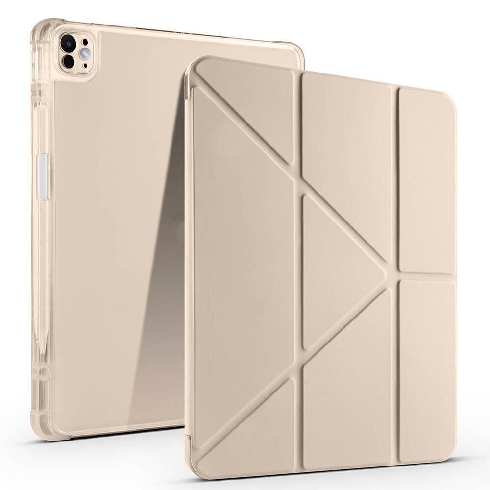 iPad Air 13 2025 M3 Kılıf Zore Tri Folding Kalem Bölmeli Standlı Kılıf