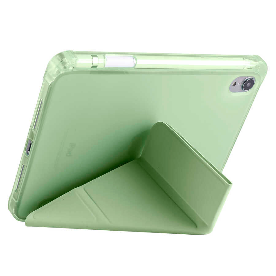 iPad Mini 2021 (6.Nesil) Kılıf Zore Tri Folding Kalem Bölmeli Standlı Kılıf