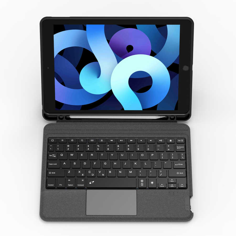 iPad Pro 10.5 (7.Nesil) Wiwu Mag Touch Klavyeli Standlı Kılıf