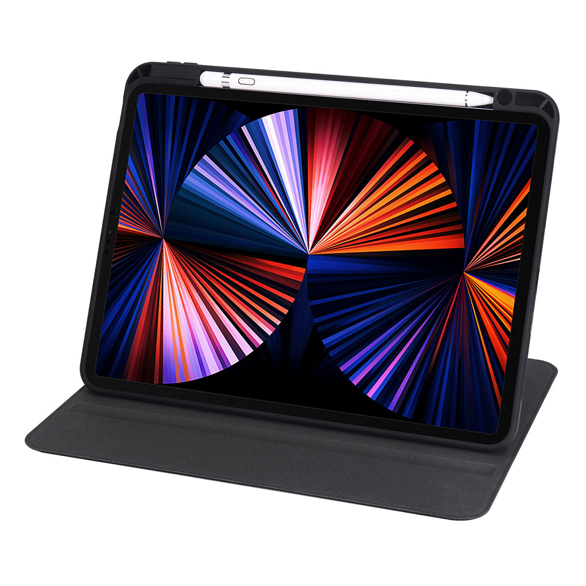 iPad Pro 11 2020 (2.Nesil) Kılıf Zore Termik Kalem Bölmeli Dönebilen Standlı Kılıf