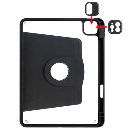 iPad Pro 11 2020 (2.Nesil) Kılıf Zore Termik Kalem Bölmeli Dönebilen Standlı Kılıf