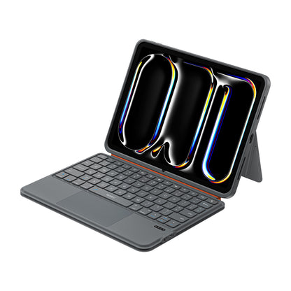 iPad Pro 11 2020 (2.Nesil) Wiwu MK-005 Combo 3in1 Kalem Bölmeli Klavyeli Standlı Kılıf
