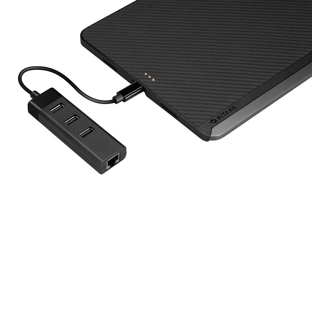 iPad Pro 11 2021 (3.Nesil) Kılıf Aramid Fiber Pitaka Ultra-Slim Classic Serisi Tablet Kılıf