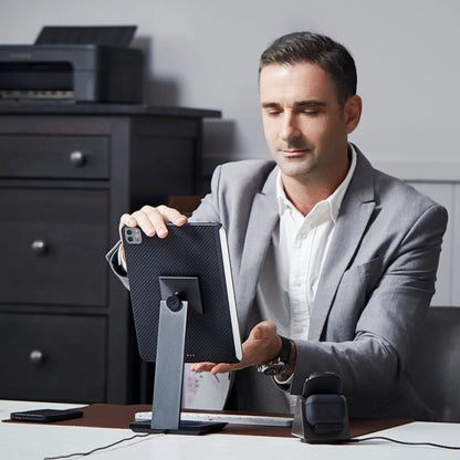 iPad Pro 11 2021 (3.Nesil) Kılıf Aramid Fiber Pitaka Ultra-Slim Classic Serisi Tablet Kılıf