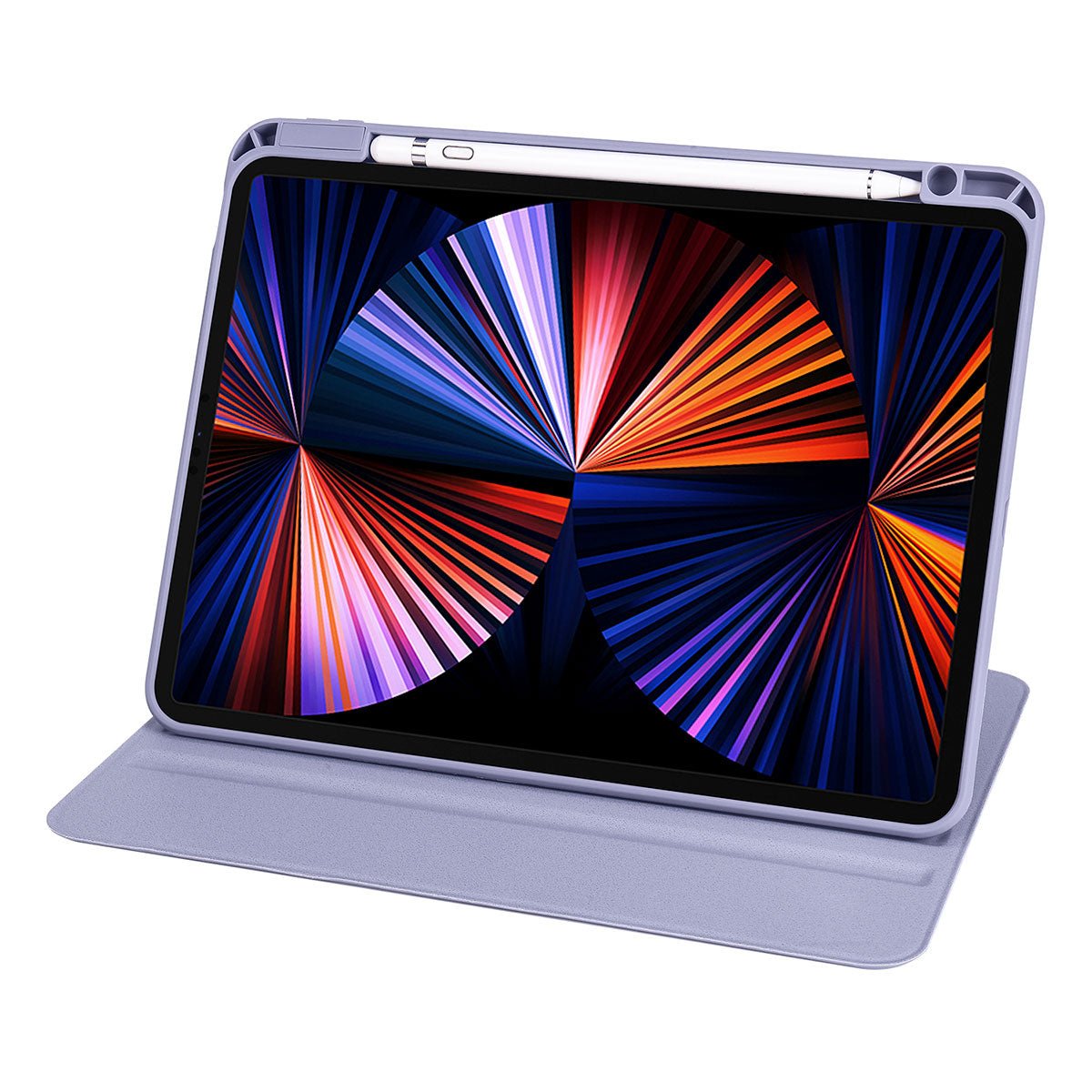iPad Pro 11 2021 (3.Nesil) Kılıf Zore Termik Kalem Bölmeli Dönebilen Standlı Kılıf