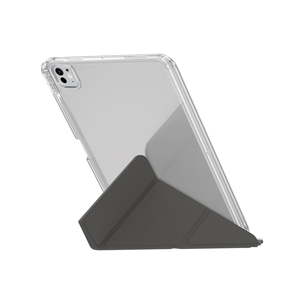 iPad Pro 11 2024 Kılıf Skinarma Kalemlikli Arkası Şeffaf Standlı Magnetik Zeta Kılıf