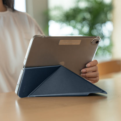 iPad Pro 11 2024 Raptic Clear Folio Airbagli Şeffaf Kılıflı Katlanabilir Standlı Kılıf