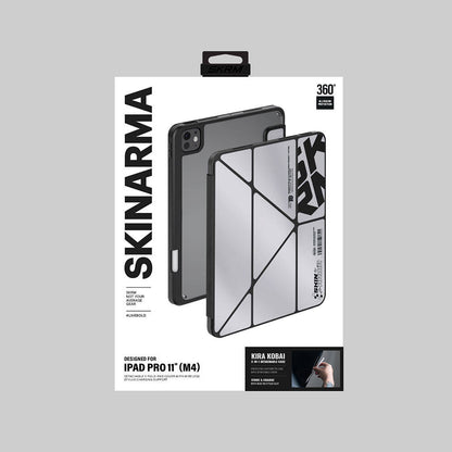 iPad Pro 11 2025 M5 Kılıf SkinArma Holografik Tasarımlı Arkası Şeffaf Çıkarılabilir Magnetik Kira Kobai Kılıf