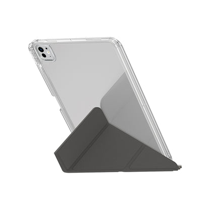 iPad Pro 11 2025 M5 Kılıf Skinarma Kalemlikli Arkası Şeffaf Standlı Magnetik Zeta Kılıf