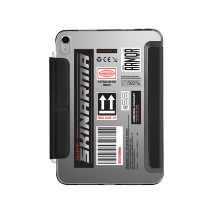 iPad Pro 11 2025 M5 Kılıf SkinArma Sticker Tasarımlı Kalemlikli Arkası Şeffaf Standlı Magnetik Taito Kılıf