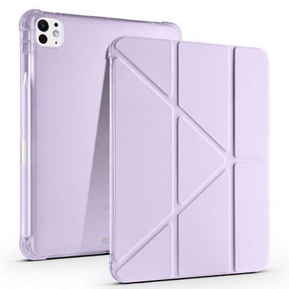 iPad Pro 11 2025 M5 Kılıf Zore Tri Folding Kalem Bölmeli Standlı Kılıf