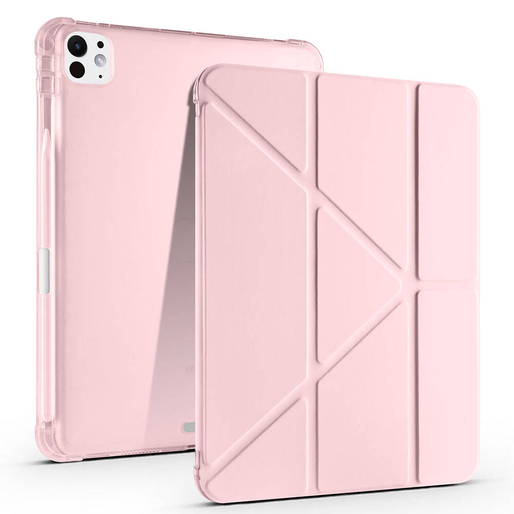 iPad Pro 11 2025 M5 Kılıf Zore Tri Folding Kalem Bölmeli Standlı Kılıf