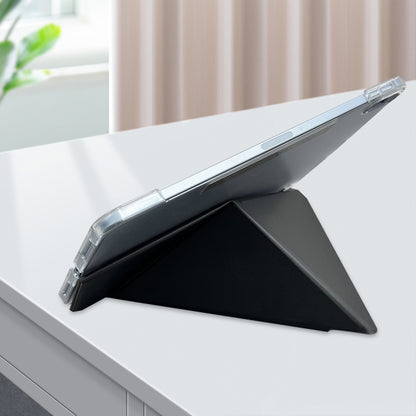 iPad Pro 11 2025 M5 Raptic Clear Folio Airbagli Şeffaf Kılıflı Katlanabilir Standlı Kılıf