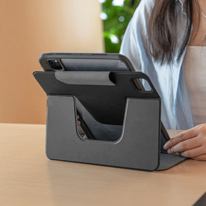 iPad Pro 11 2025 M5 Raptic Spin Detachable Folio PU Ayrılabilir Kalem Bölmeli Standlı Kılıf