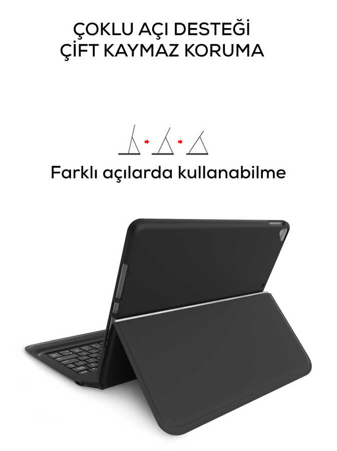 iPad Pro 11 Wiwu Keyboard Folio Kablosuz Klavyeli Kılıf