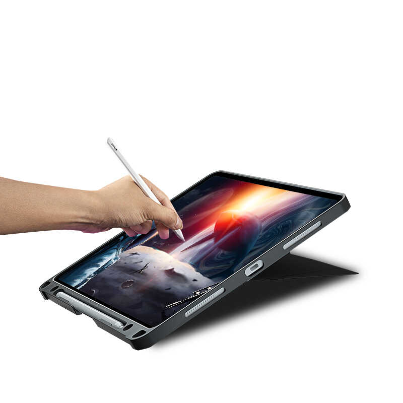 iPad Pro 12.9 2018 (3.Nesil) Wiwu Mag Touch Klavyeli Standlı Kılıf