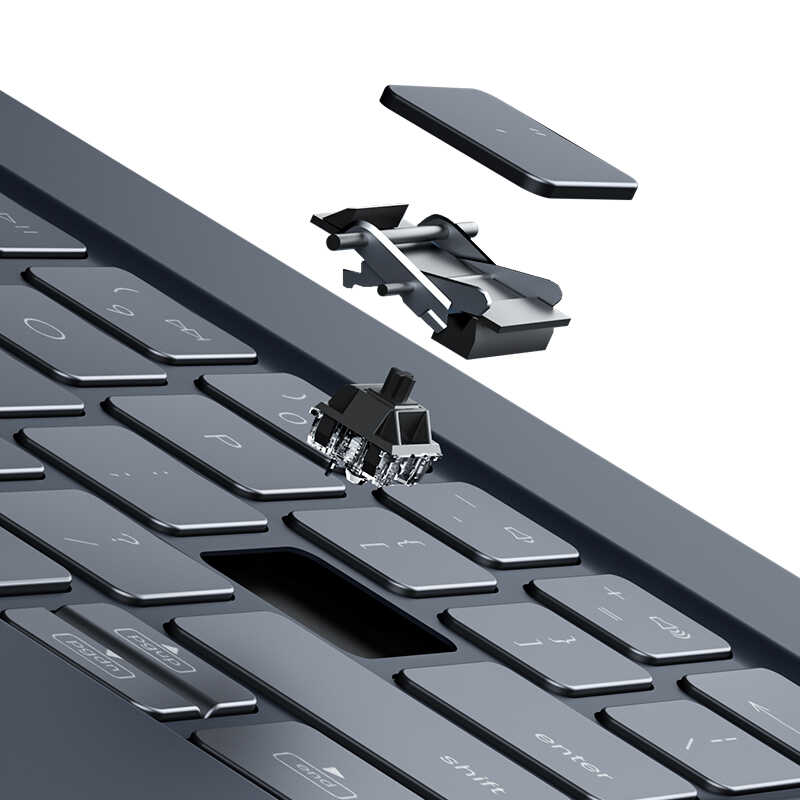 iPad Pro 12.9 2020 (4.Nesil) Benks KB02 Kablosuz Klavyeli Kılıf
