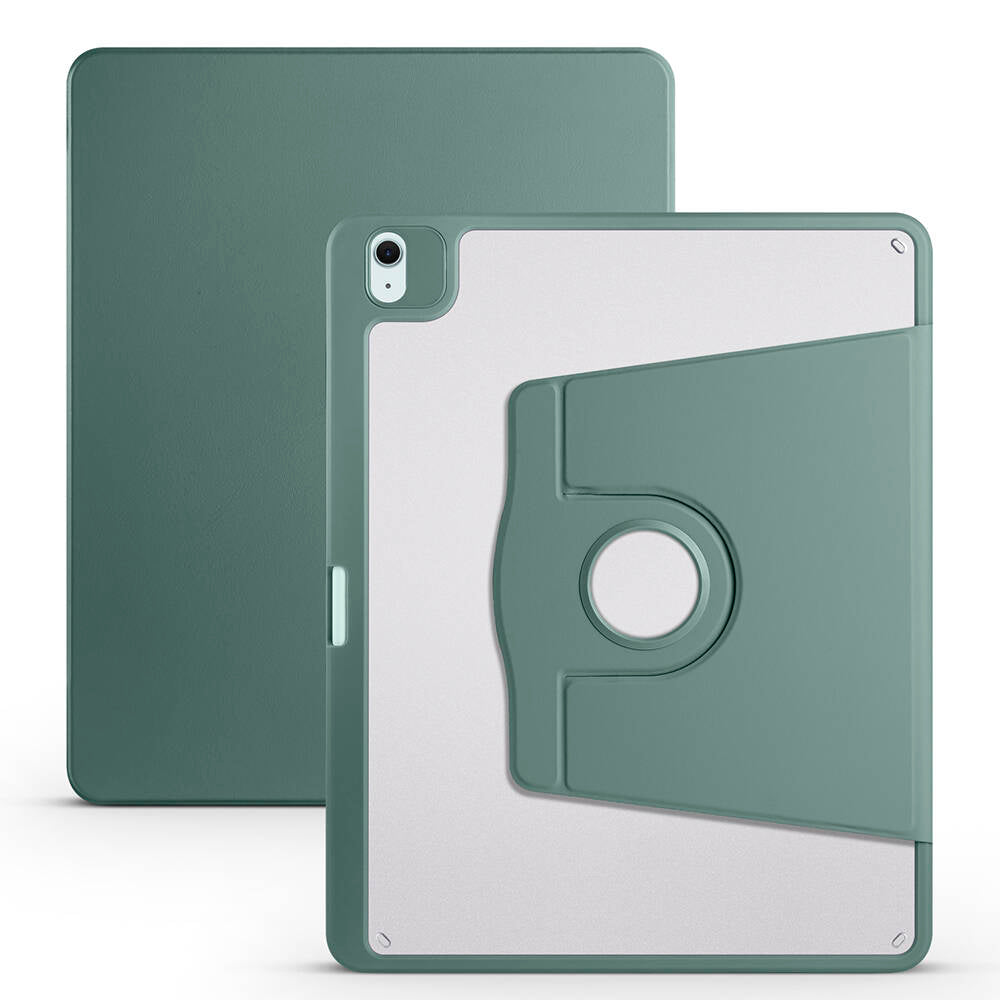 iPad Pro 12.9 2022 M2 Kılıf Zore Termik Kalem Bölmeli Dönebilen Standlı Kılıf