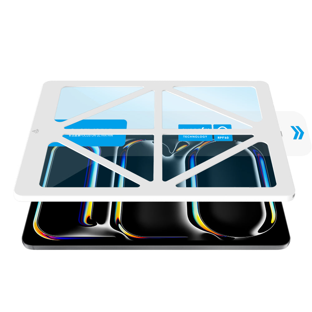 iPad Pro 13 2024 CaseWorld Eyesafe Mavi Işık Teknolojili Temperli Cam Ekran Koruyucu + Uygulama Aparatı