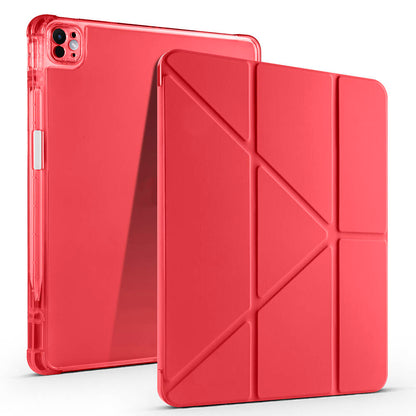 iPad Pro 13 2024 Kılıf Zore Tri Folding Kalem Bölmeli Standlı Kılıf