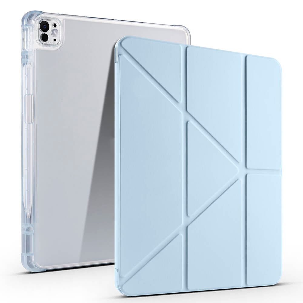 iPad Pro 13 2024 Kılıf Zore Tri Folding Kalem Bölmeli Standlı Kılıf
