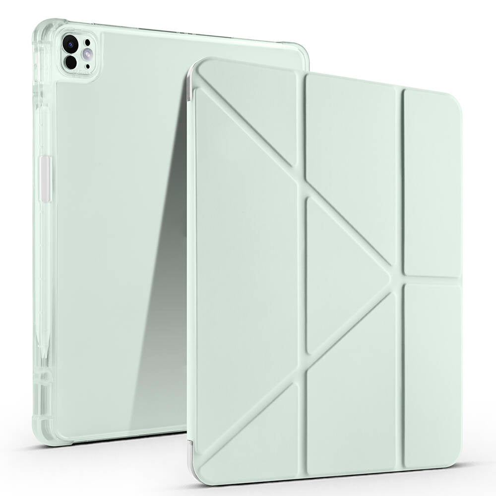 iPad Pro 13 2024 Kılıf Zore Tri Folding Kalem Bölmeli Standlı Kılıf