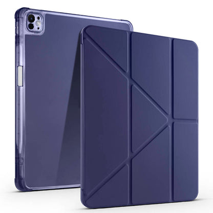 iPad Pro 13 2024 Kılıf Zore Tri Folding Kalem Bölmeli Standlı Kılıf