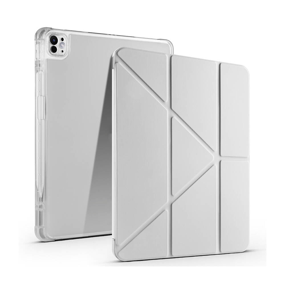 iPad Pro 13 2024 Kılıf Zore Tri Folding Kalem Bölmeli Standlı Kılıf