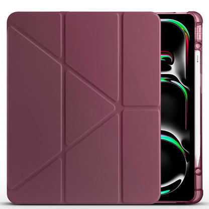 iPad Pro 13 2024 Kılıf Zore Tri Folding Kalem Bölmeli Standlı Kılıf