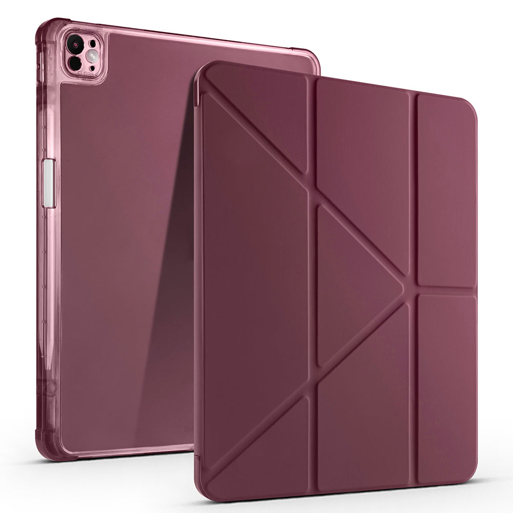 iPad Pro 13 2024 Kılıf Zore Tri Folding Kalem Bölmeli Standlı Kılıf