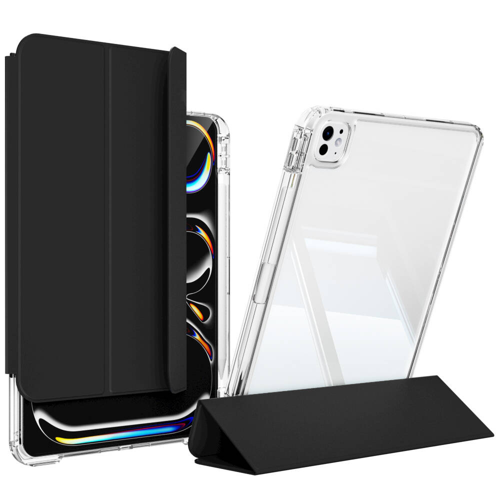 iPad Pro 13 2025 M5 Kılıf Magnetik Ayrılabilen Airbagli Zore Sliding Tablet Kılıfı