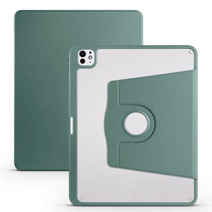 iPad Pro 13 2025 M5 Kılıf Zore Termik Kalem Bölmeli Dönebilen Standlı Kılıf