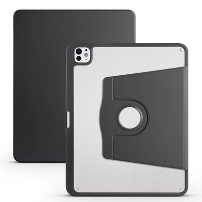 iPad Pro 13 2025 M5 Kılıf Zore Termik Kalem Bölmeli Dönebilen Standlı Kılıf