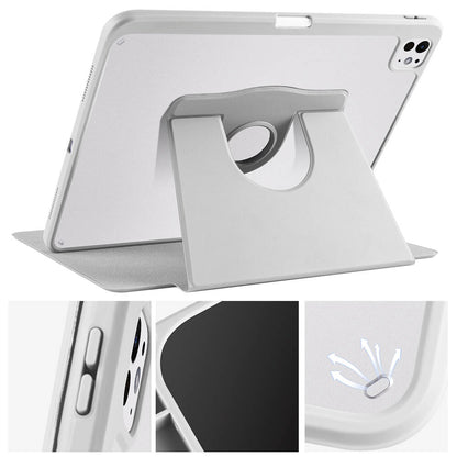 iPad Pro 13 2025 M5 Kılıf Zore Termik Kalem Bölmeli Dönebilen Standlı Kılıf