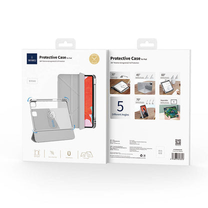 iPad Pro 13 2025 M5 Wiwu 360° Dönebilen Standlı Magnetik Koruyucu Tablet Kılıfı