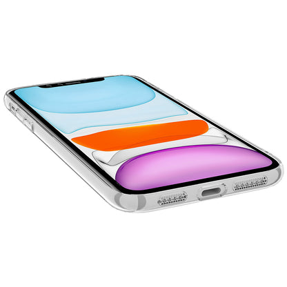 iPhone 11 Kamera Korumalı M-Safe Şarj Özellikli Şeffaf Zore London Sert PC Kılıf