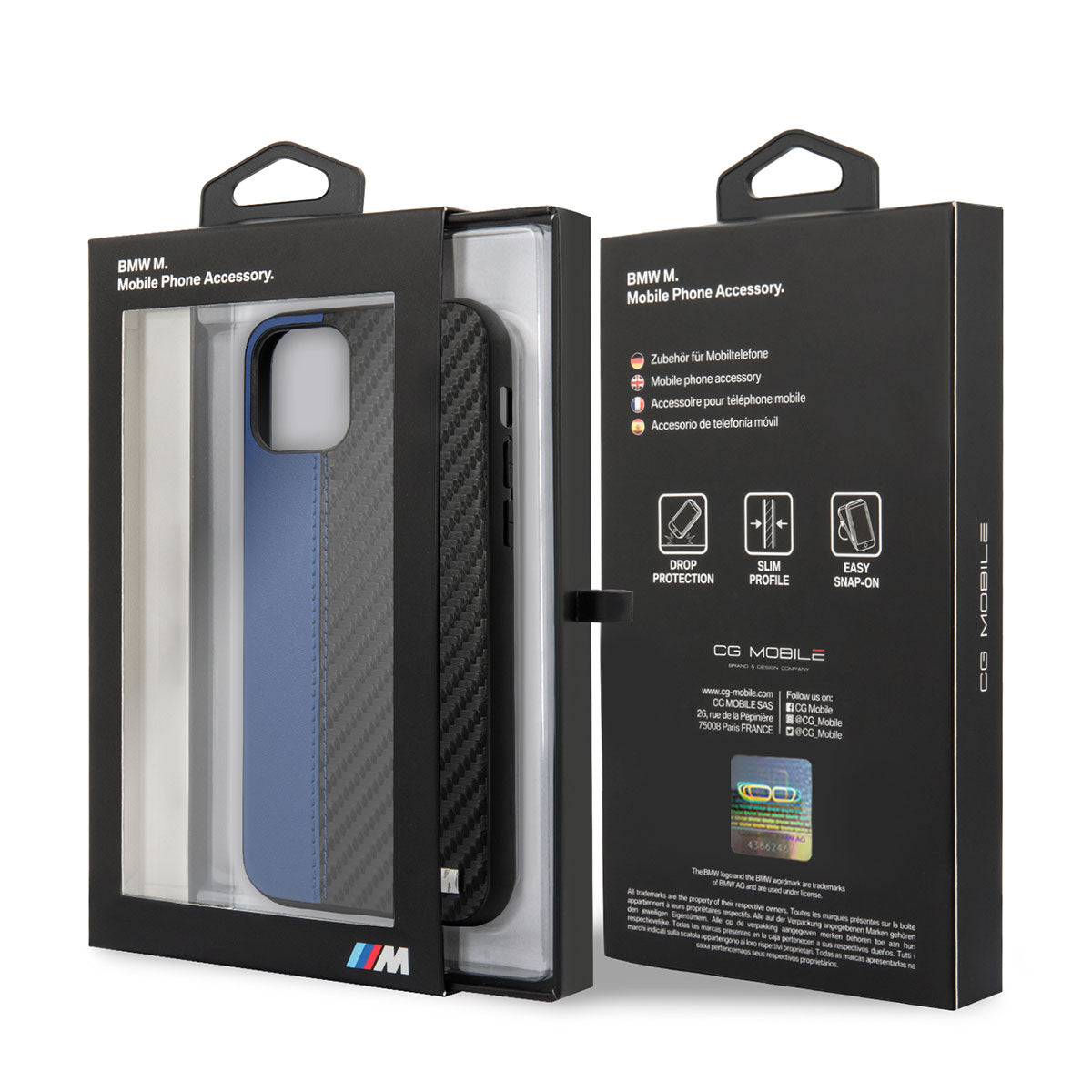 iPhone 11 Kılıf BMW Orijinal Lisanslı PU Deri Karbon Çizgili Dizayn Kılıf