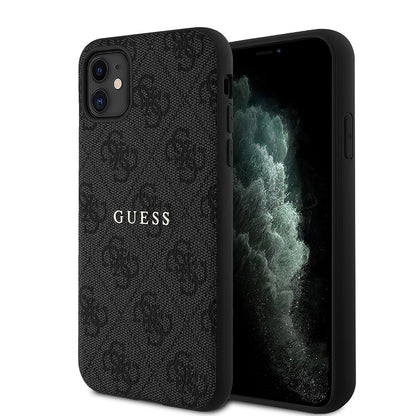 iPhone 11 Kılıf Guess Orijinal Lisanslı 4G Desen Yazı Logolu Kılıf