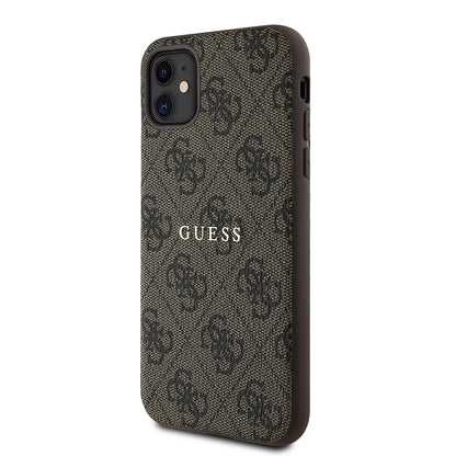iPhone 11 Kılıf Guess Orijinal Lisanslı 4G Desen Yazı Logolu Kılıf