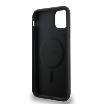 iPhone 11 Kılıf Guess Orijinal Lisanslı M-safe Şarj Özellikli Small 4G Classic Kılıf