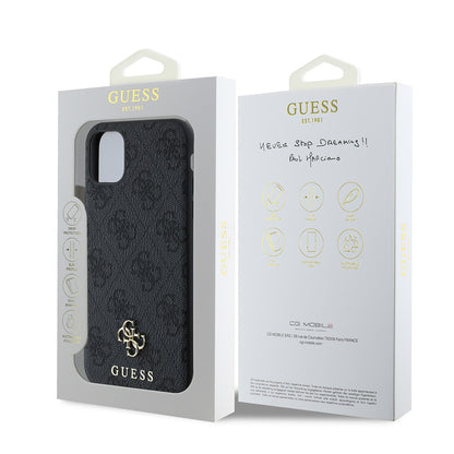 iPhone 11 Kılıf Guess Orijinal Lisanslı M-safe Şarj Özellikli Small 4G Classic Kılıf
